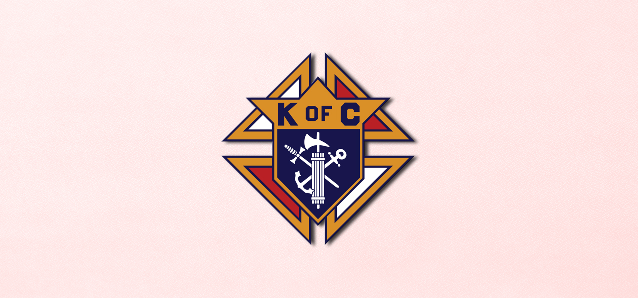 P 535 PK Knights Of Columbs Pink Faux